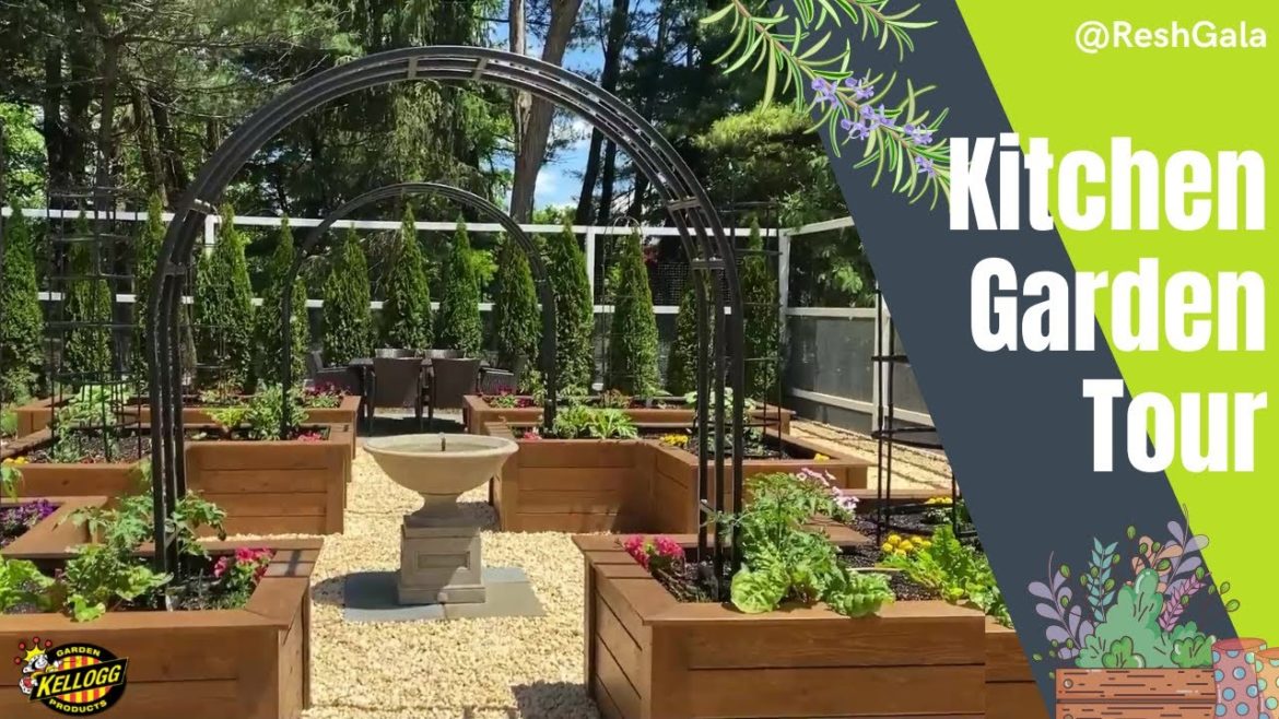 Raised Garden Bed Design Inspiration - Kitchen Garden Tour 🥬🌻