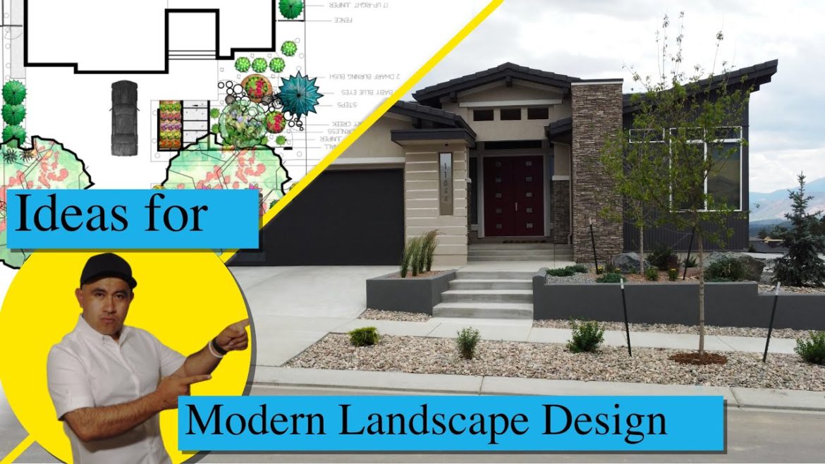 Modern landscape design for your front yard