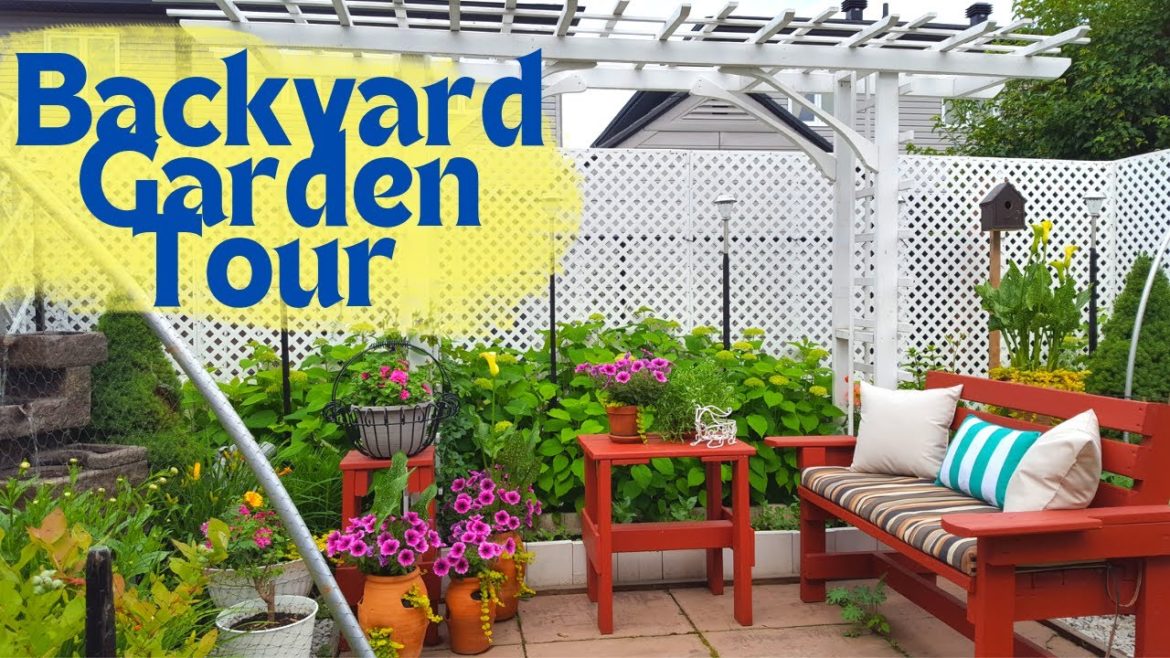 GARDEN TOUR In our backyard in late June