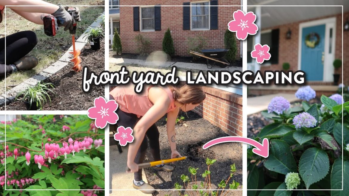Landscaping Ideas 🌷 DIY Front Yard Landscaping 🌷 Spring Garden Tour