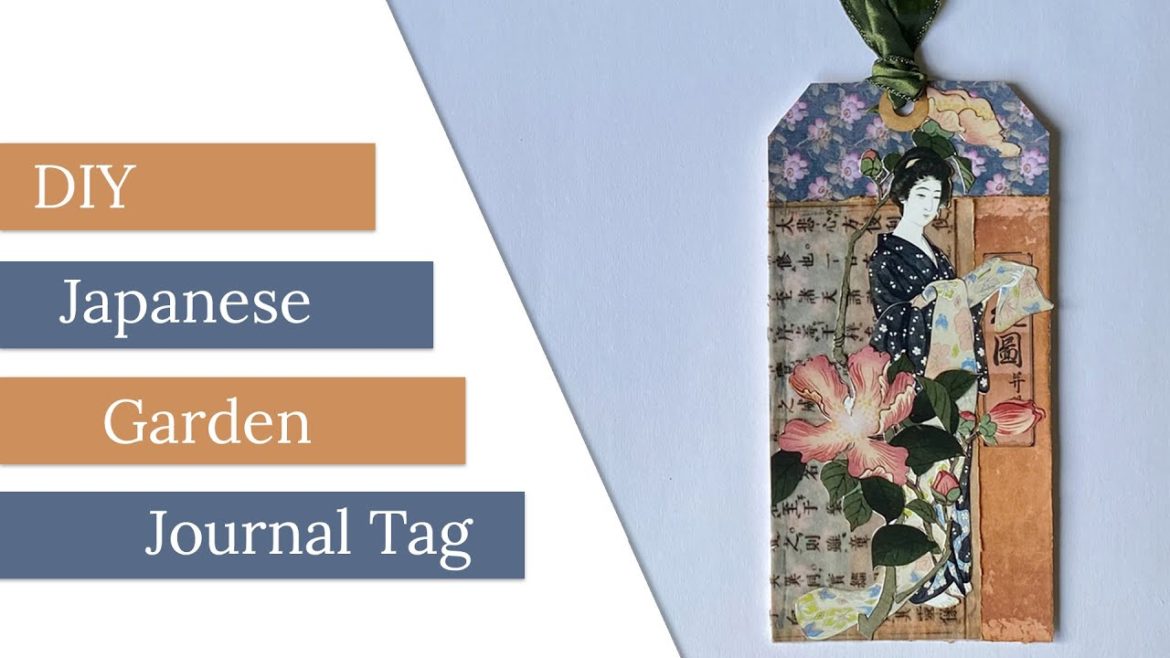 DIY Japanese Garden Journal Tag by Kate Stevens!