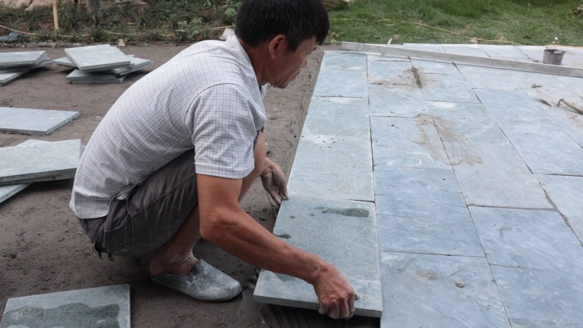 Plans Garden Design - Install Yard With Stone Natural Simple and Easy