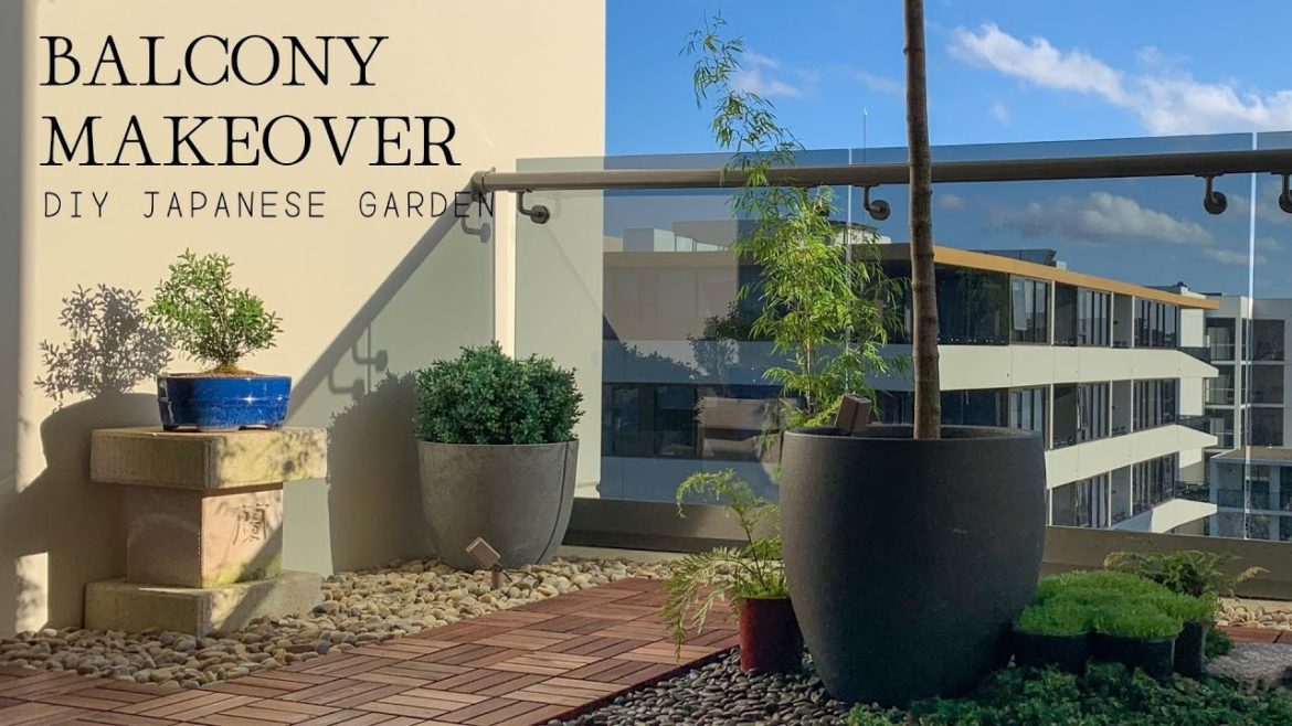Cozy Balcony Makeover | Small DIY Japanese-Inspired Garden