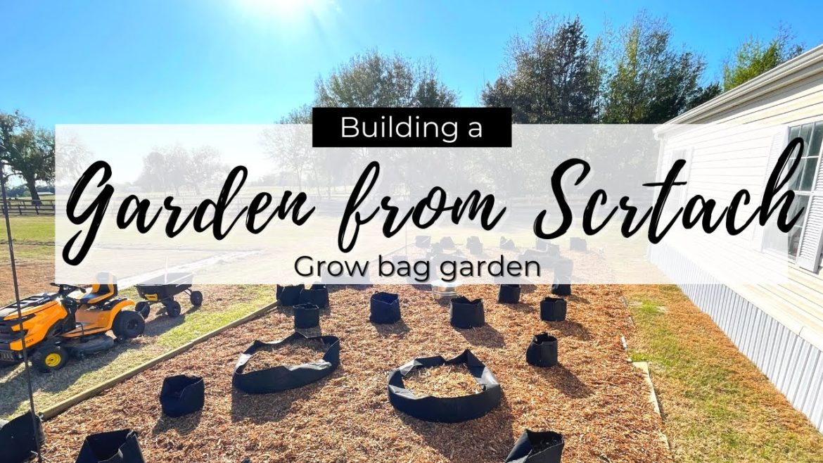 Starting a Garden from Scratch part 1 | Fabric Container Garden | Grow bag garden
