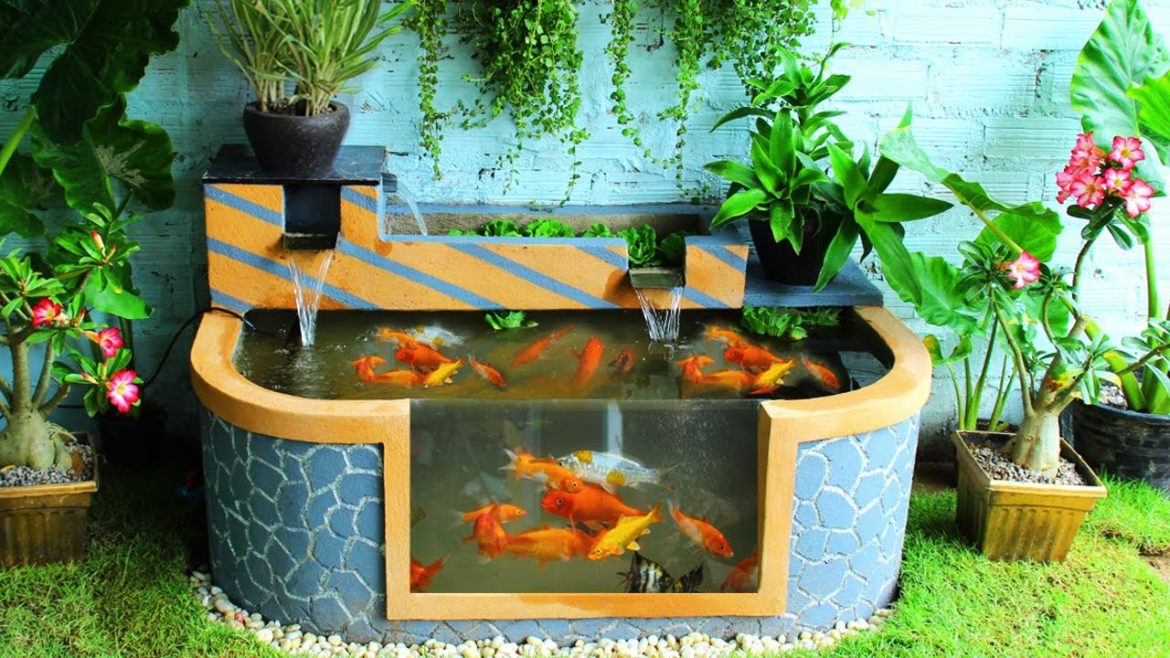Garden Design Ideas - Turn Ugly Garden Corner Into a Beautiful Waterfall Aquarium Garden 2021