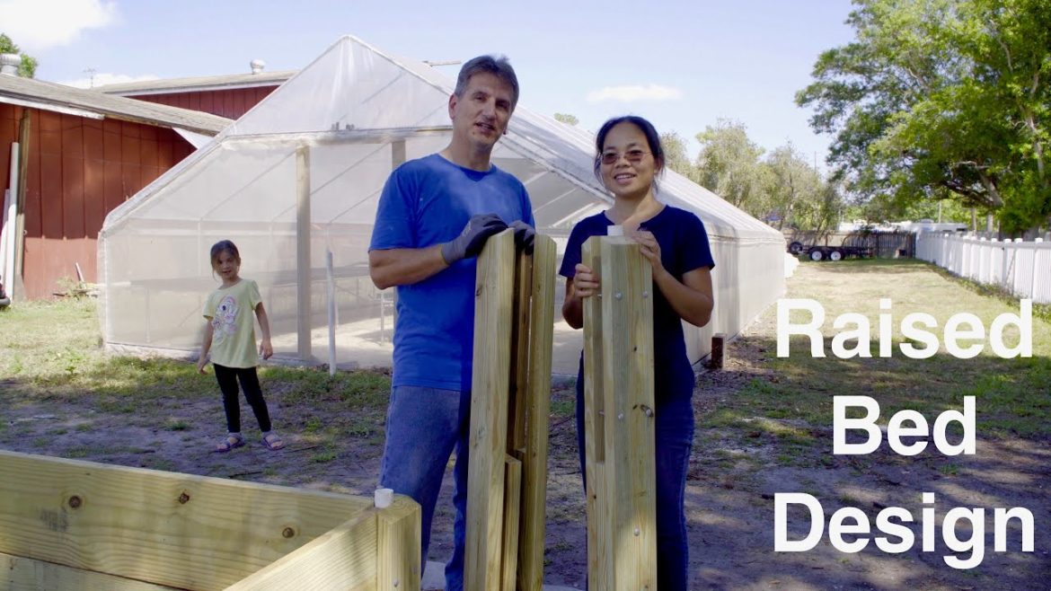 The corner post - We design our raised bed for vegetable gardening