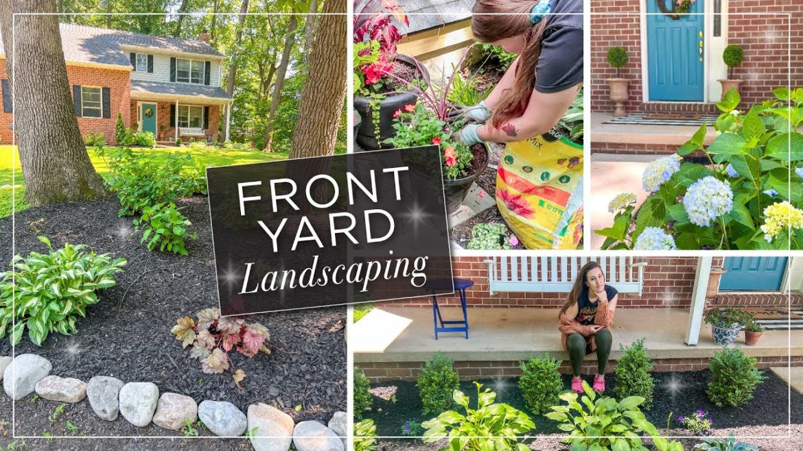 Front Yard Landscaping | Summer Containers | Shade Garden Tour | Mulching Landscape Beds