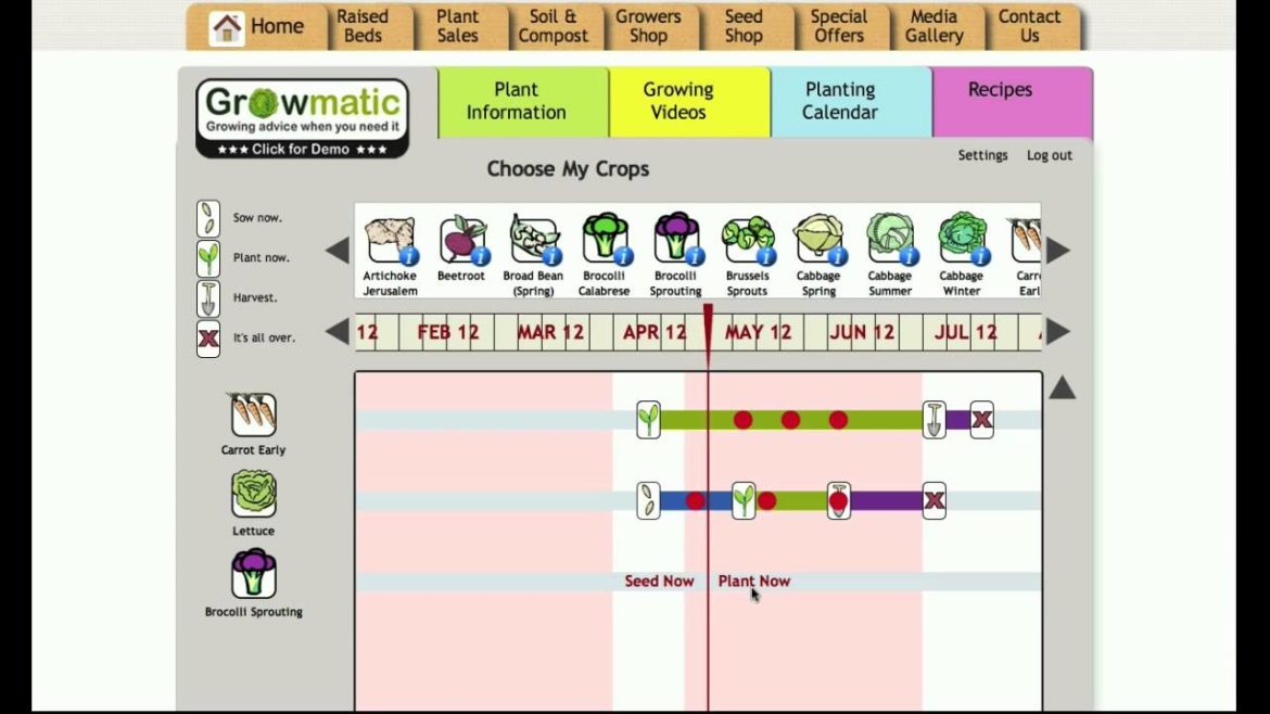 Vegetable Gardening Software - Growmatic (The Automatic Online Growing Tool)