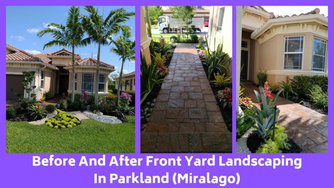 Before And After Front Yard Landscaping In Parkland (Miralago) Before And After Front Yard Landscaping In Parkland (Miralago)