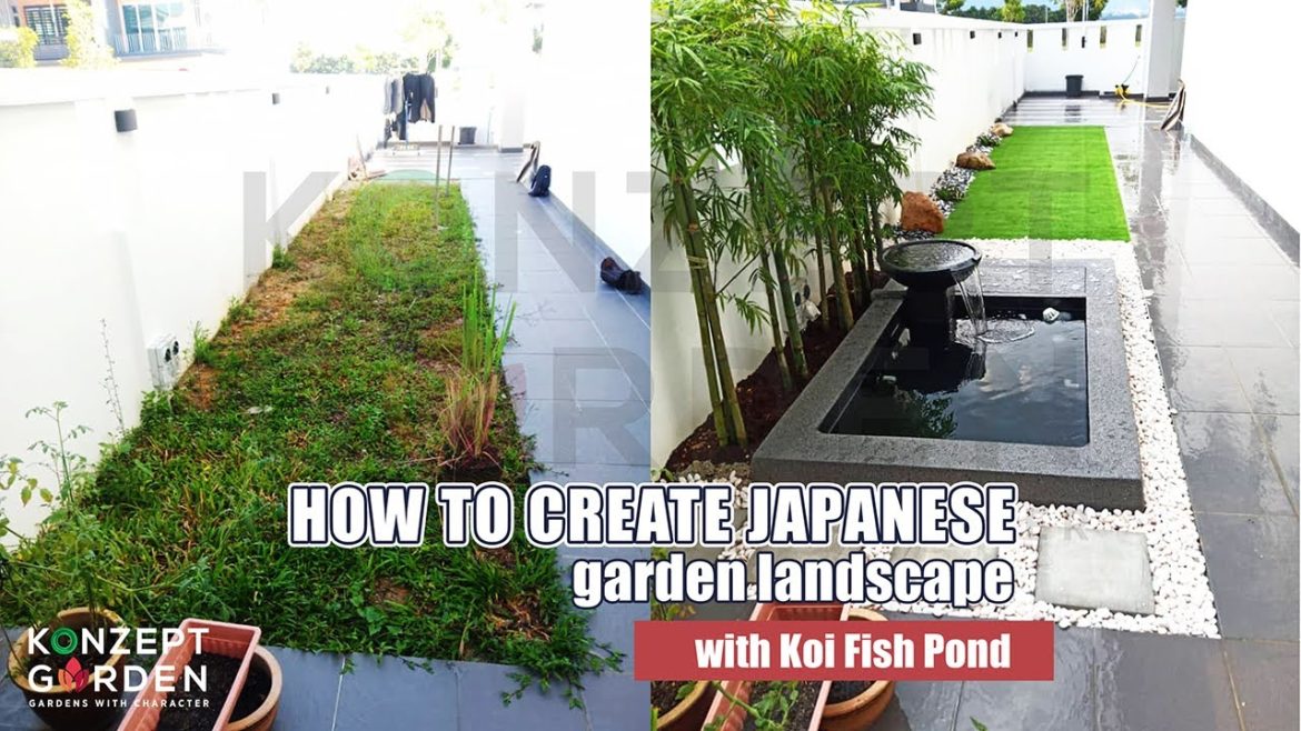 How to create a Japanese Garden Landscape Design with Koi Fish Pond? | Garden Landscape Malaysia