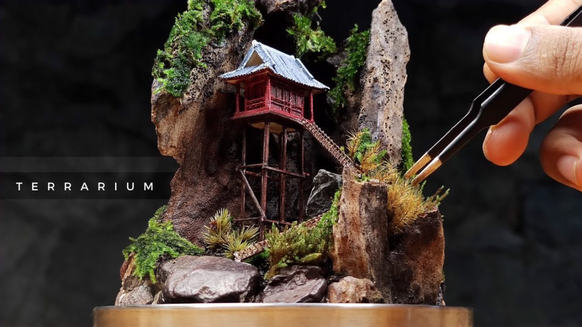 how to make mini garden in glass【Terrarium/Japanese garden/diorama】 how to make mini garden in glass【Terrarium/Japanese garden/diorama】