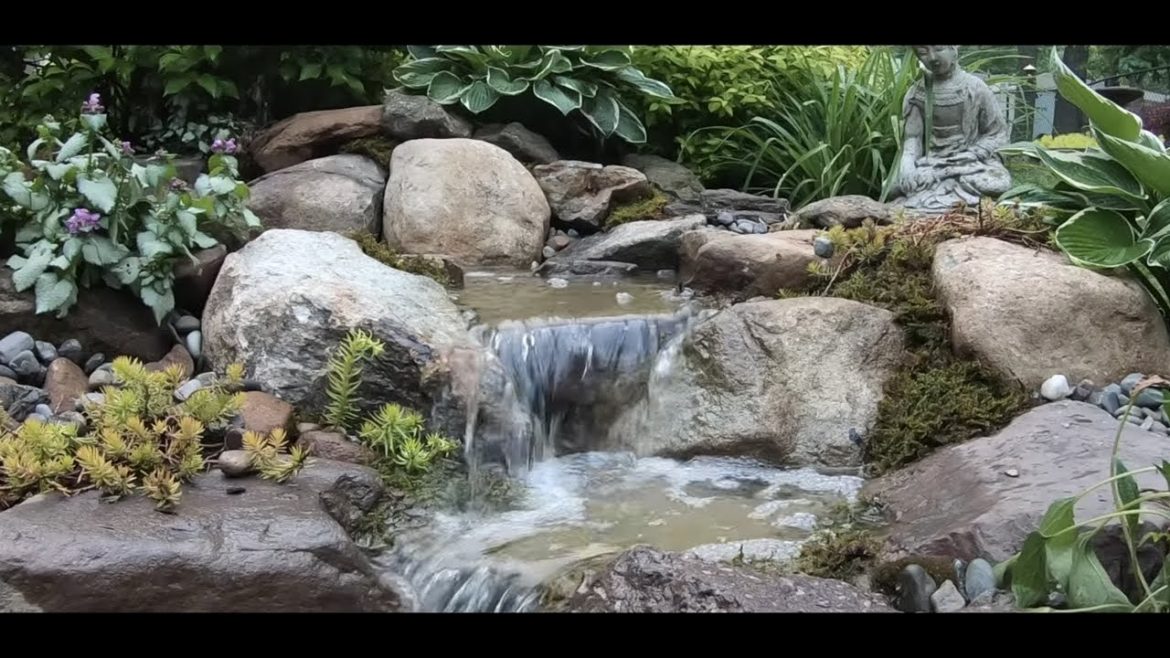 small LANDSCAPE WATERFALL | How to build a Pondless Waterfall small LANDSCAPE WATERFALL | How to build a Pondless Waterfall