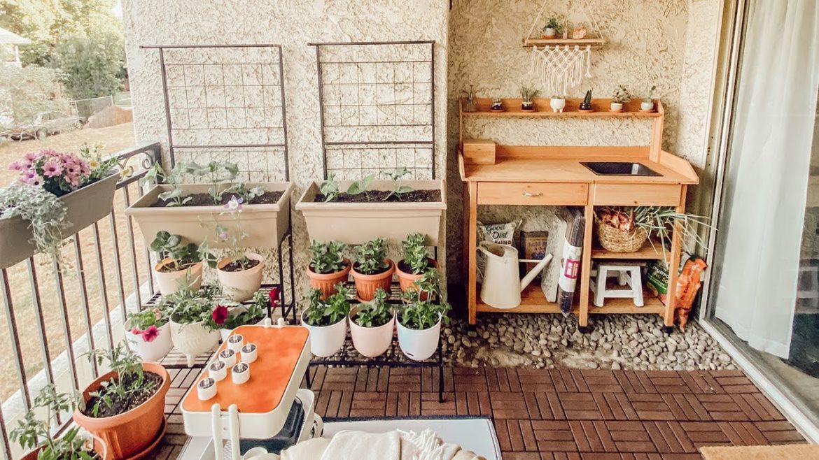 My NEW Cozy Bohemian Balcony Makeover! (Part 1) | Budget-Friendly Container Garden MAKEOVER! 🌸