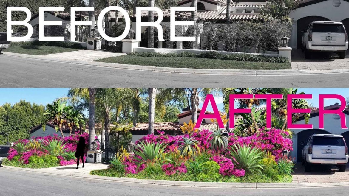FRONT YARD LANDSCAPE DESIGN RENDERING