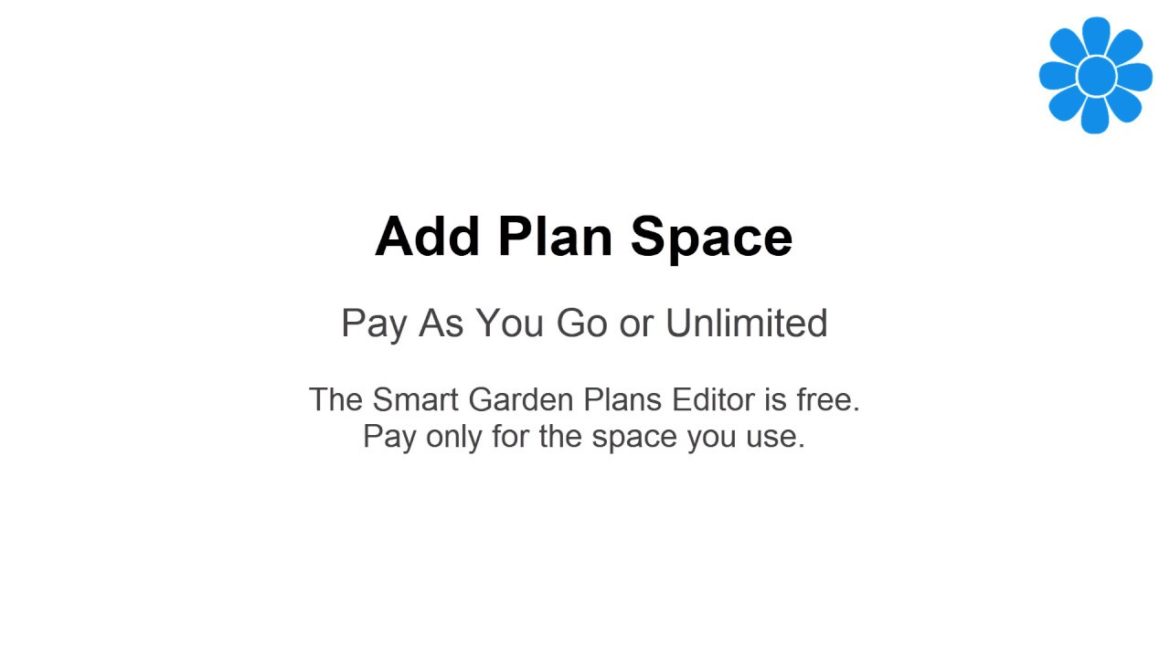 Add Plan Space to Smart Garden Plans