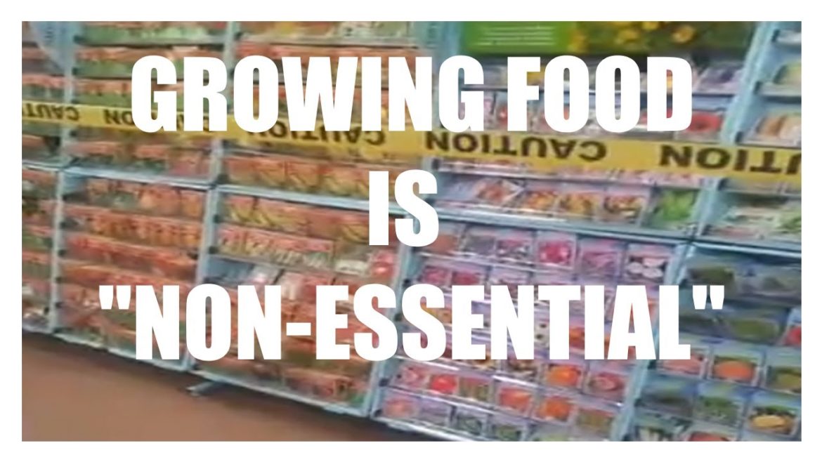 GARDENING SUPPLIES " NON-ESSENTIAL " BUT EASTER CANDY IS...WTF!!!!!