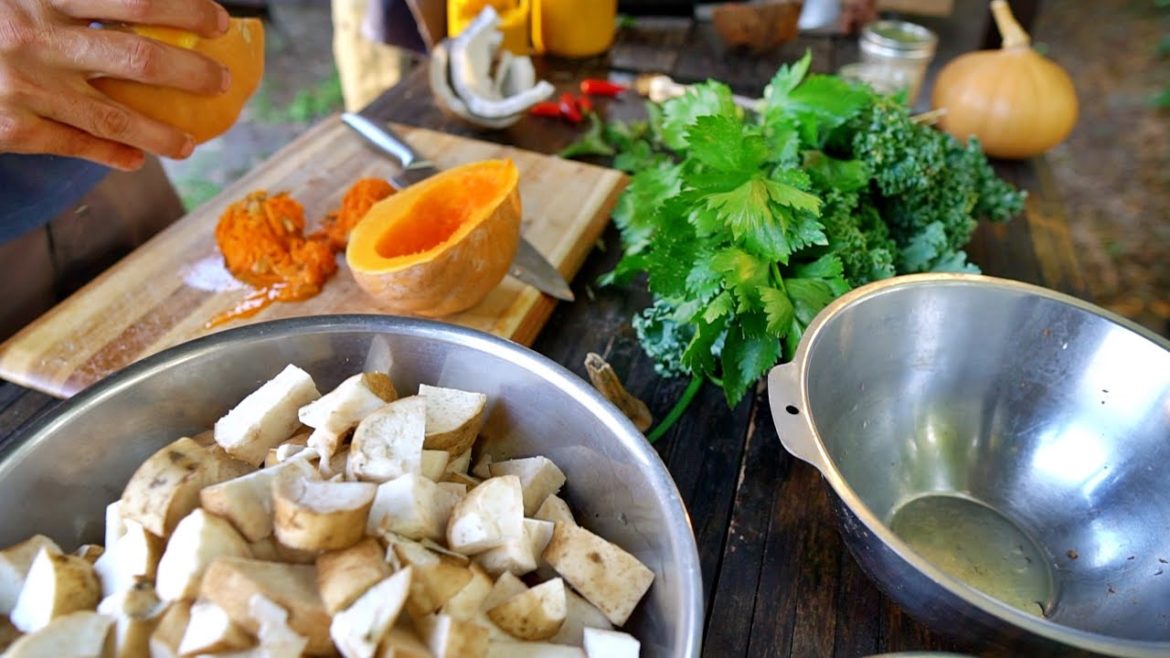 100% Homegrown Meal From Rob Greenfield's Front Yard Garden