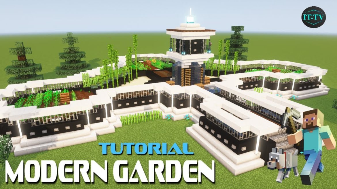 Minecraft MODERN GARDEN DESIGN – TUTORIAL Minecraft MODERN GARDEN DESIGN - TUTORIAL