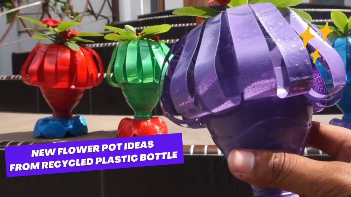 New Flower Pot Ideas From Recycled Plastic Bottle