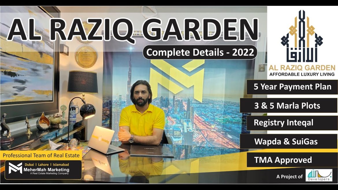 Al-Raziq Garden Lahore | installment plan | Latest development & Price Updates 2022 | Asif Shakoor