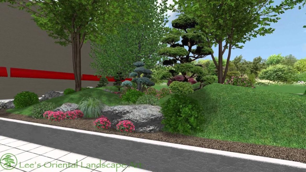 Japanese Garden Design – Boston, MA – Condo Entrance Area Japanese Garden Design - Boston, MA - Condo Entrance Area
