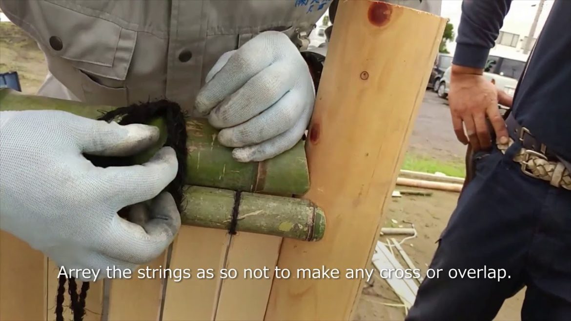 Japanese Traditional Garden Technique "Tokkuri Musubi" by Landscape OHTA NIWAISHI