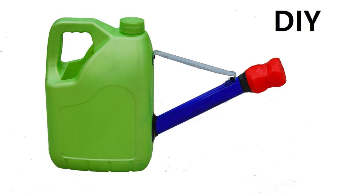 How to make Gardening Water Can with waste material How to make Gardening Water Can with waste material