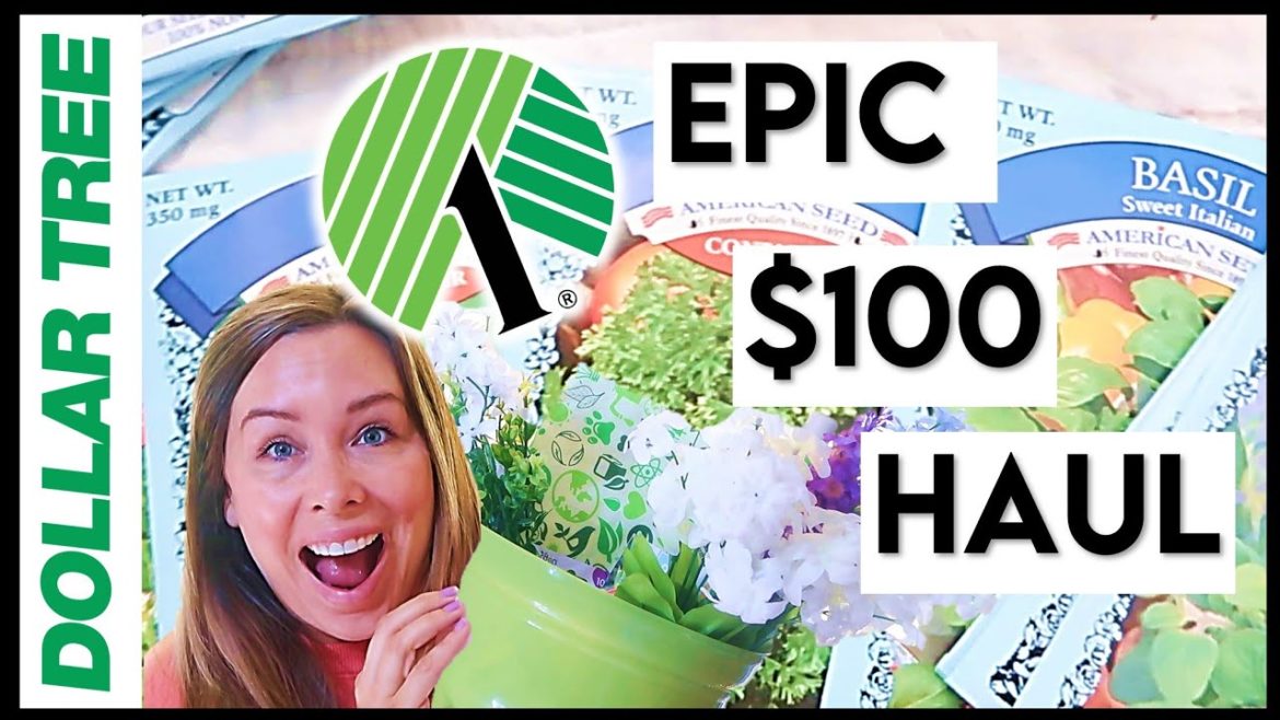 *$100 DOLLAR TREE HAUL*  EPIC haul || Gardening + DIY STOCK UP + GIFTS!!  April 2021