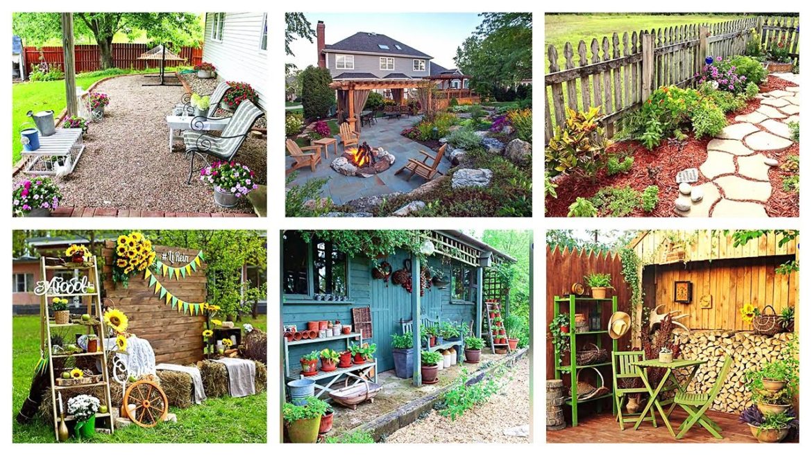 80 Rustic backyard Landscape design ideas