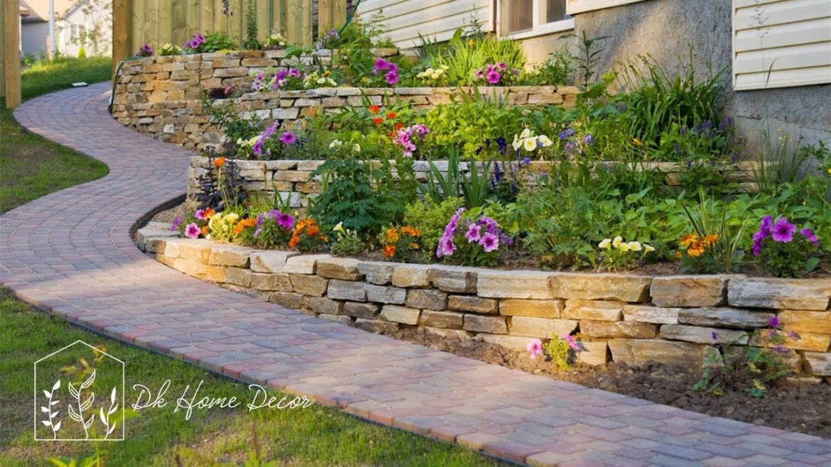 29 Backyard Landscaping Slopes With Rocks - Low Maintenance Hillside Landscaping
