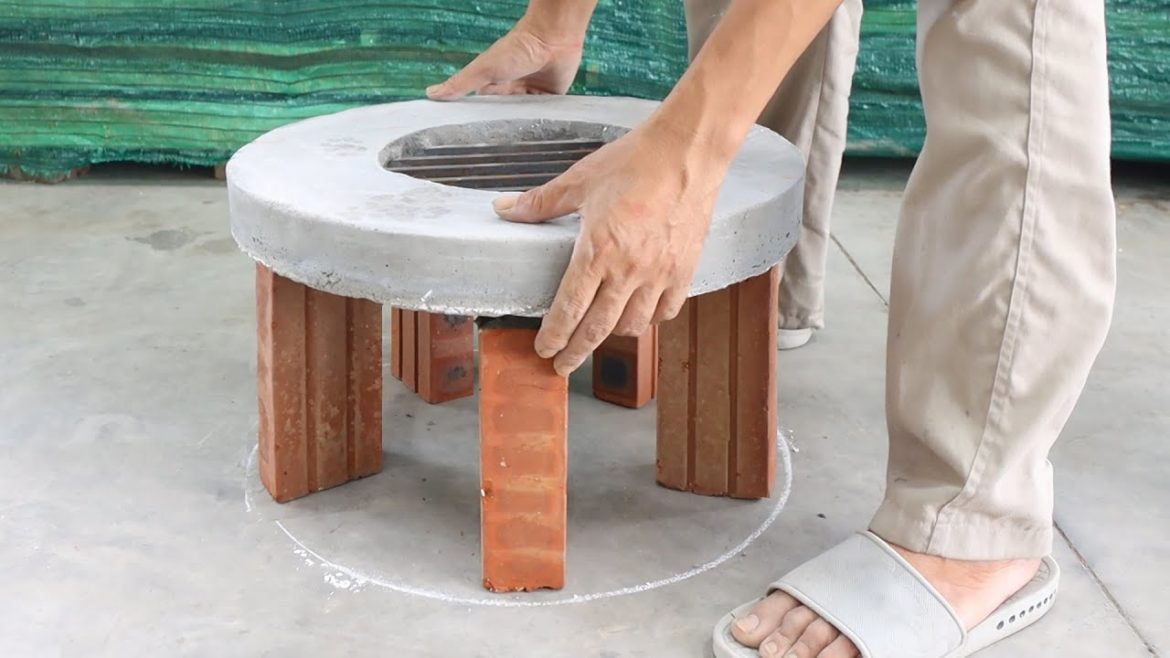 Build a beautiful and simple smokeless wood stove #shorts