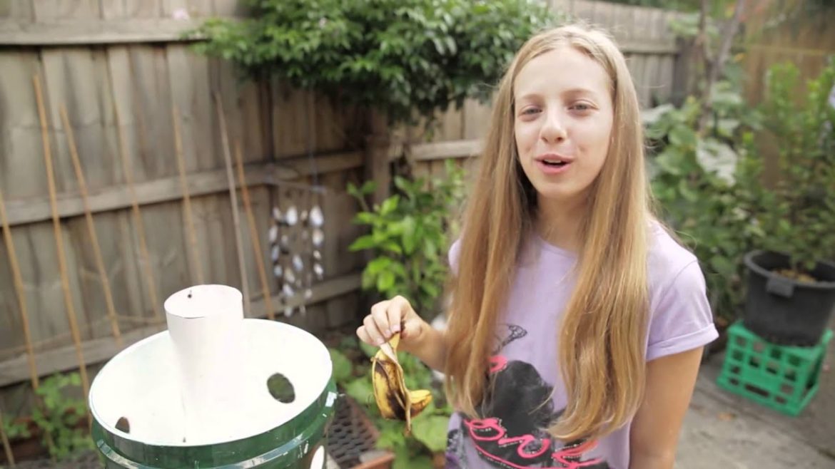 Water Wise Container Garden With A Worm Tower