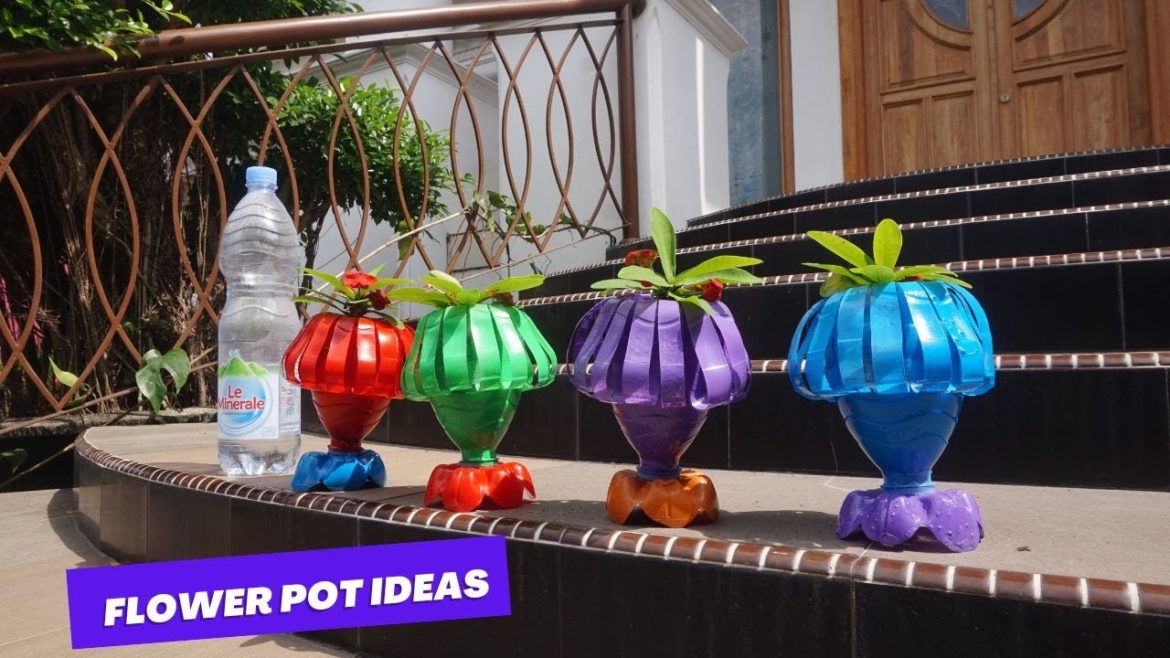 Beautiful Flower Pots From Recycled Plastic Bottles For Small Gardens -  Flower Pot Ideas