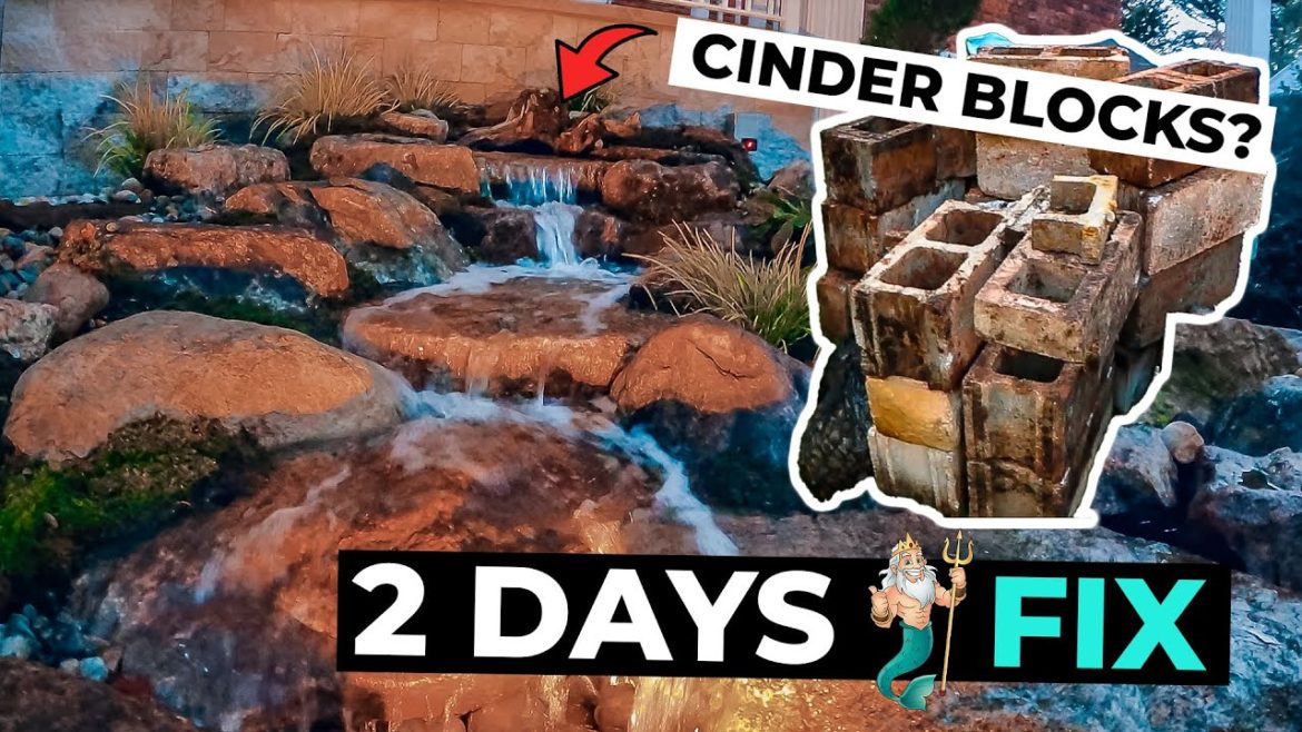 We Fixed THIS Front Yard PONDLESS Waterfall in 2 DAYS! We Fixed THIS Front Yard PONDLESS Waterfall in 2 DAYS!