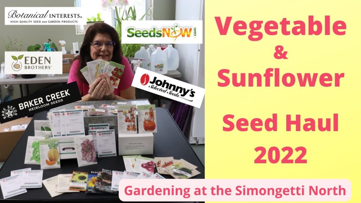 Seed Haul 2022 🌻🥕🧅 // Gardening at the Simongetti North