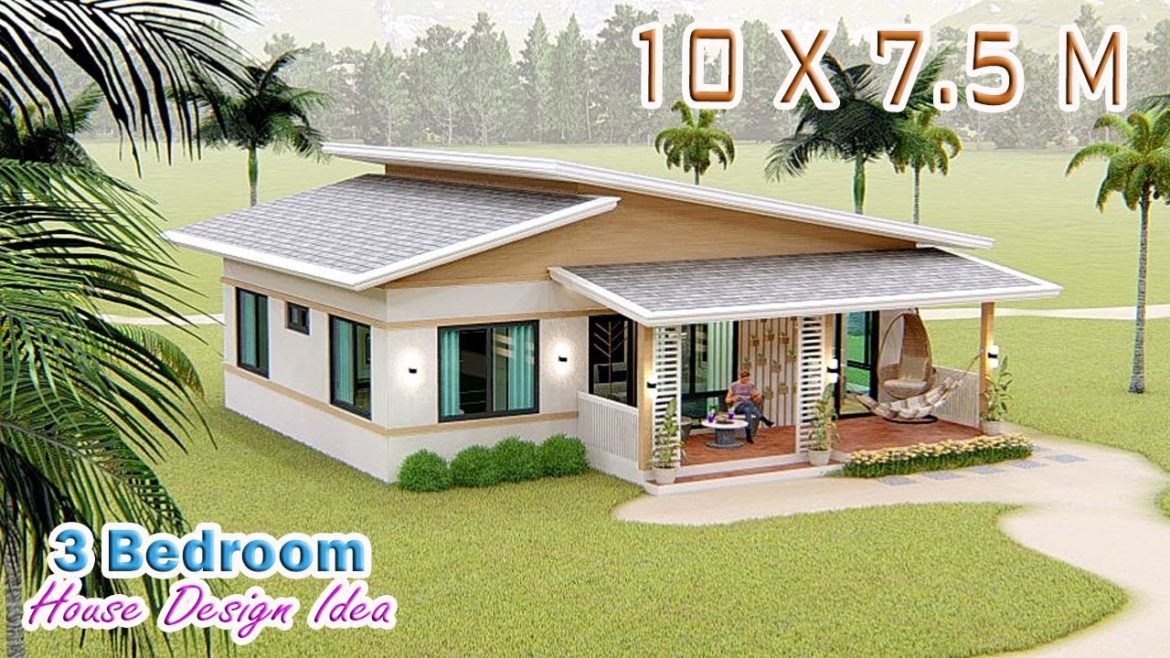 Farmhouse Small House Design Idea | 10X7.5 Meters |  Simple House