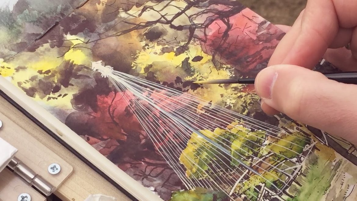 Painting in the Shin-Edogawa Japanese Garden II Painting in the Shin-Edogawa Japanese Garden II