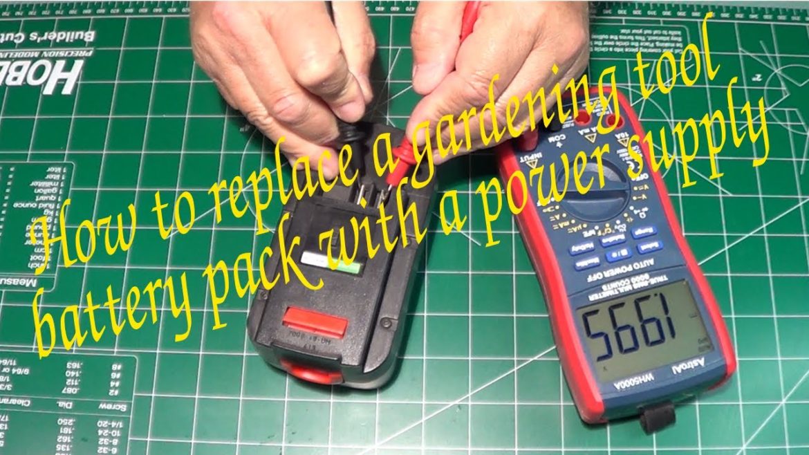 Replace A Gardening Tool Battery Pack With A Power Supply Replace A Gardening Tool Battery Pack With A Power Supply