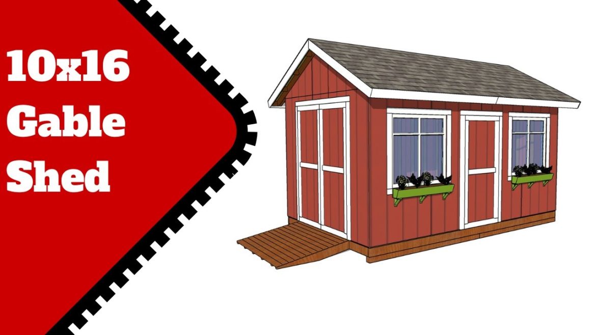 10×16 Gable Shed Plans – How to Build a Shed 10x16 Gable Shed Plans - How to Build a Shed