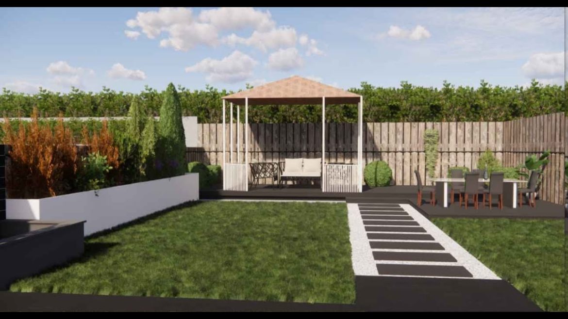 Rooftop Garden Design Build With Sketchup + Enscape 3.1 | Sketchup is amazing !