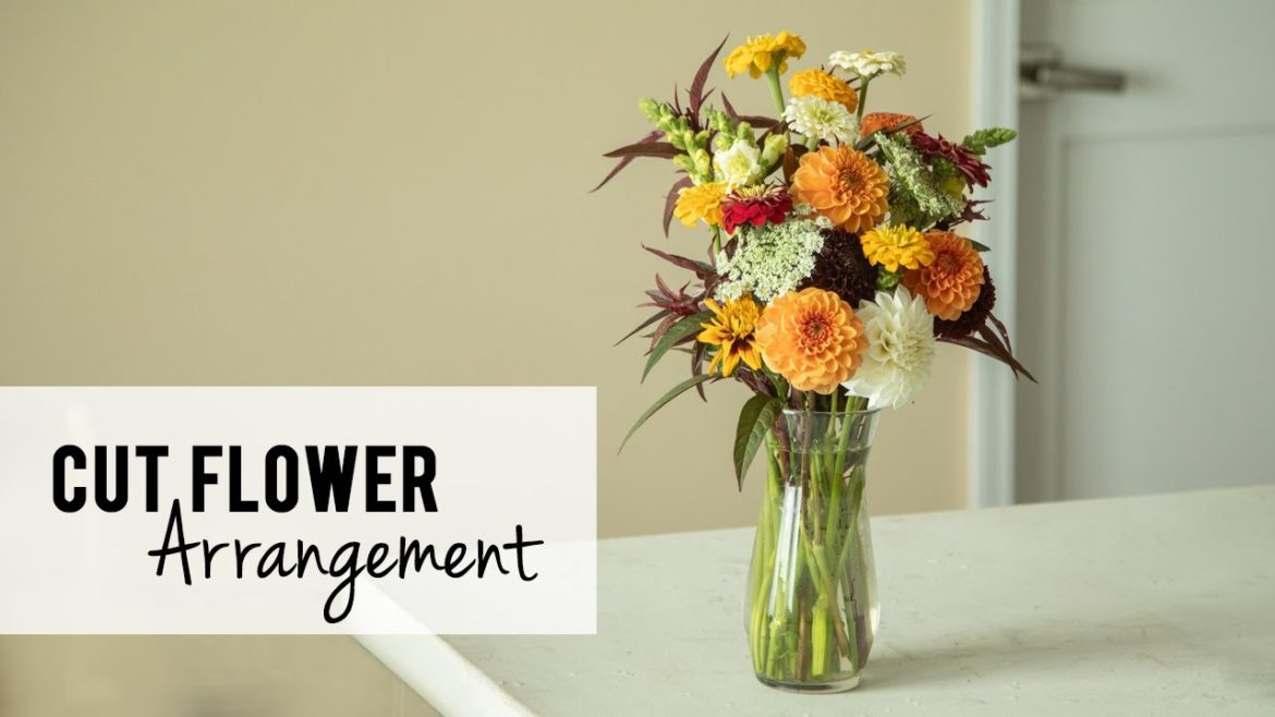 Making A Cut Flower Arrangement - Flower Farming, Zone 5A, NW Iowa, Sunshine and Flora