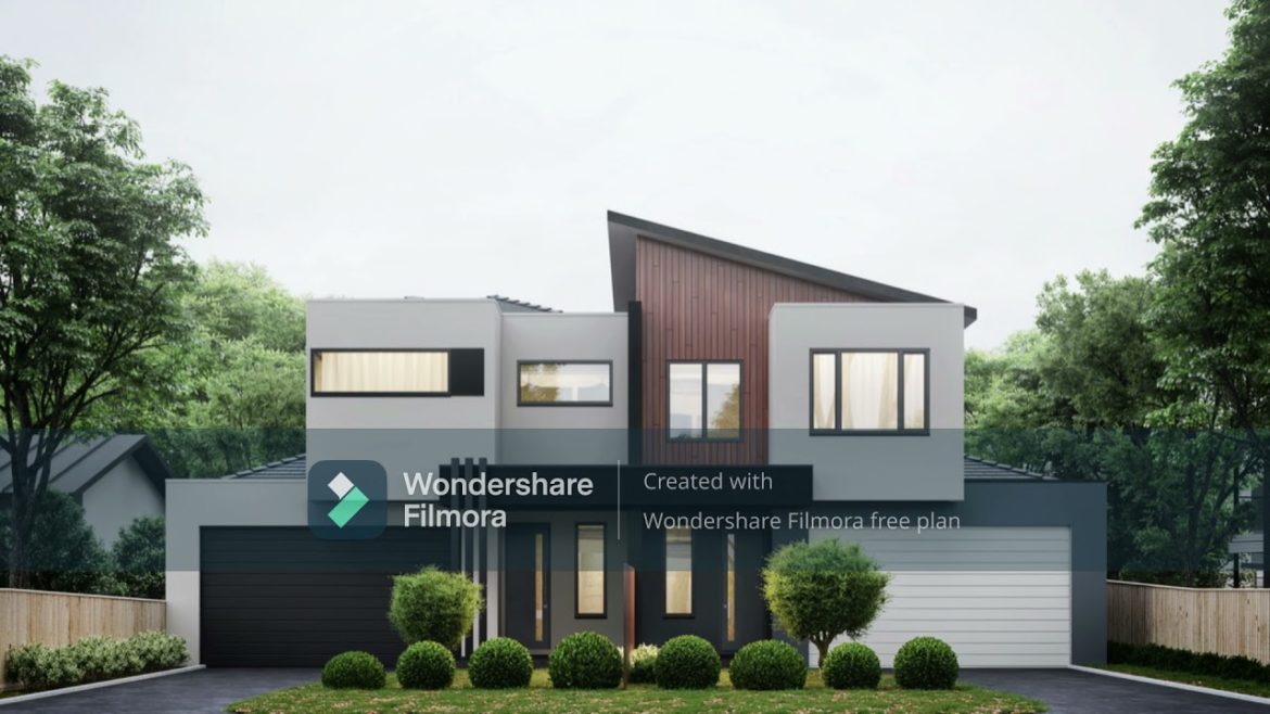 Modern House Front yard landscaping idea