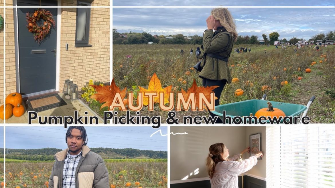 AUTUMN VLOG | Pumpkin Picking | Homeware & decor haul | Garden Centre trip & catch up on house plans