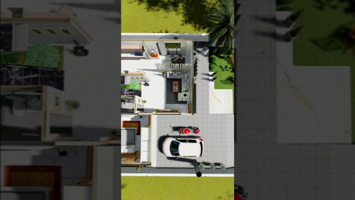 Home Design 3D | 40x50 House Plans 3D | 40x50 House Plans with Garden | 4 bhk | Parking | Temple