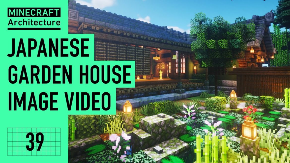 [Minecraft] A real architect's building base in Minecraft tutorial / Japanese garden house #39