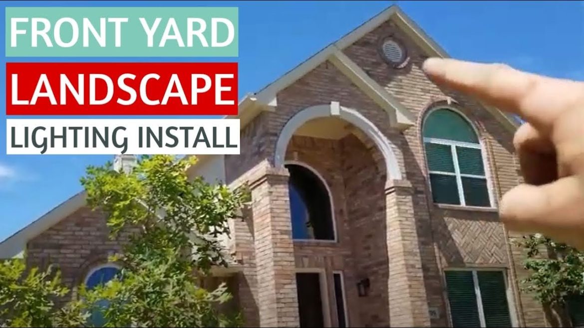 Front Yard Landscape Lighting Installation | Smart Plug | How to install outdoor Landscape lighting