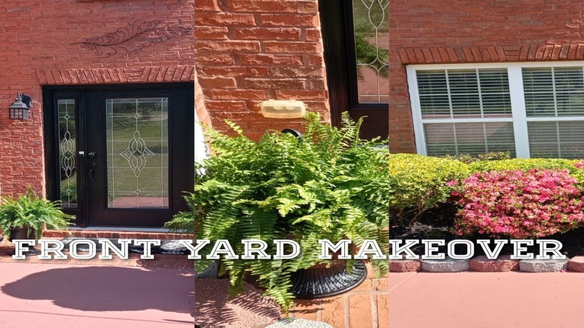 FRONT YARD LANDSCAPING IDEAS // DIY FRONT YARD MAKEOVER #DIYlandscaping #frontyardmakeover