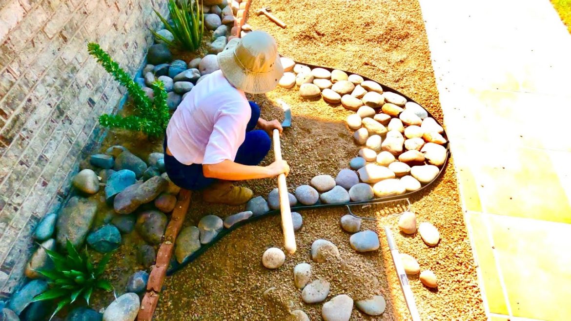 DIY Landscaping Ideas.  Cheap front Yard Makeover. Landscaping on a budget