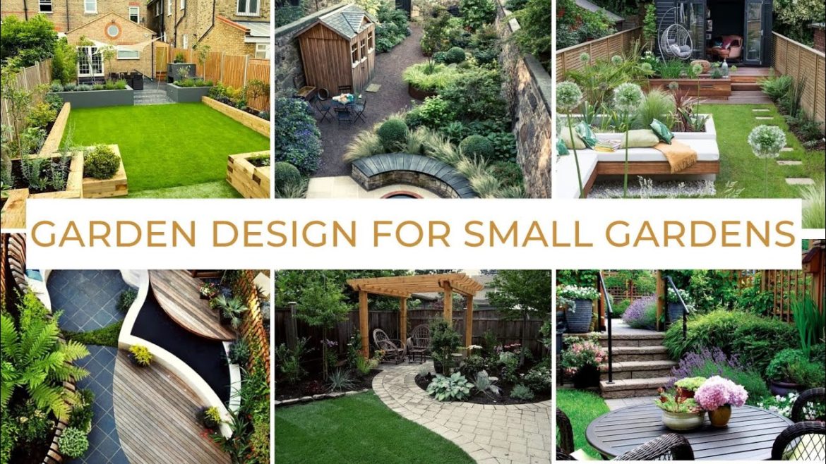 GARDEN DESIGN for SMALL GARDENS 🍀 Landscape design ideas