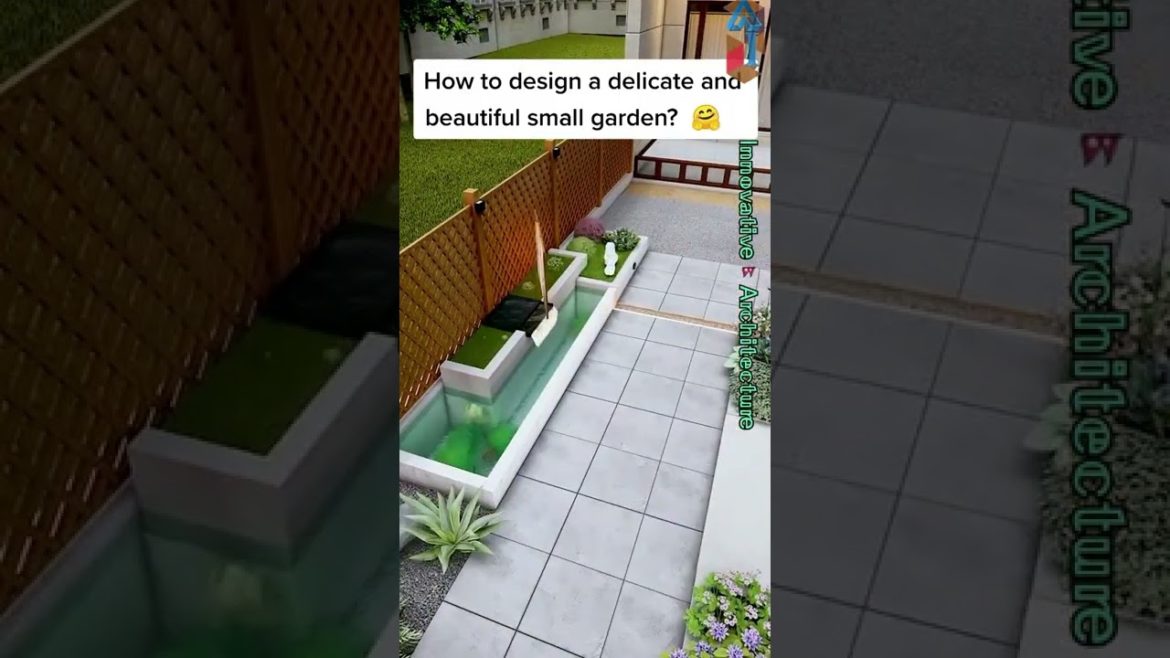 Beautiful Delicate small garden design. #shorts #DIY #architecture #decoration #garden